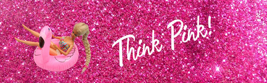 Barbie pink glitter, barbie doll, Think Pink!
