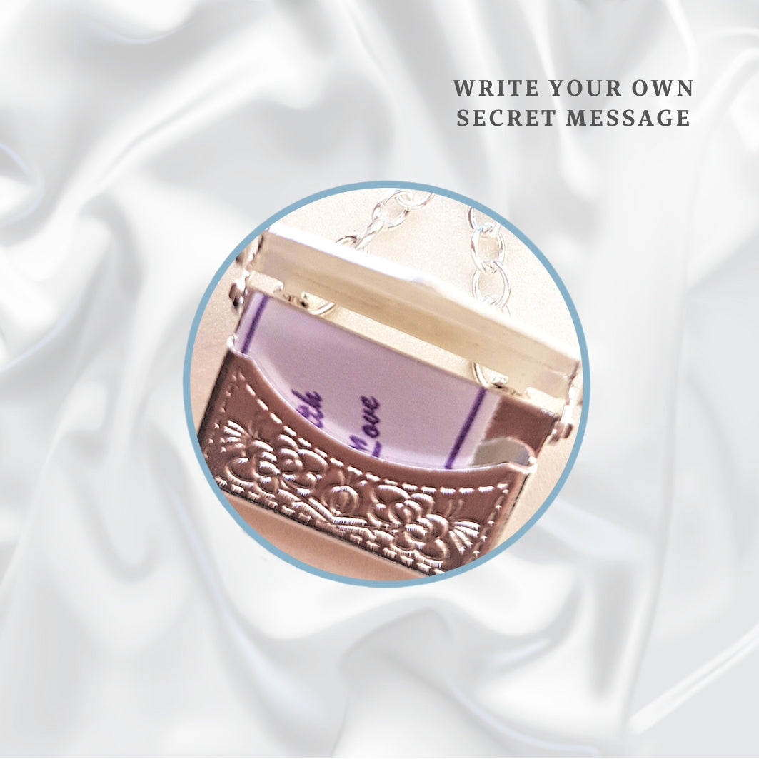 The little envelope opens for you to add a message of your choice.
