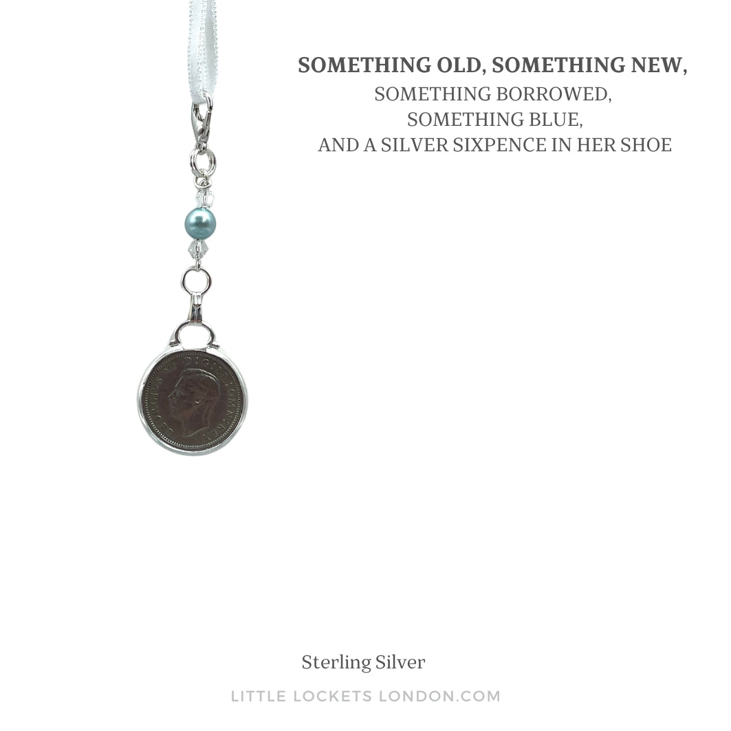 Traditional Sixpence Bouquet Charm
