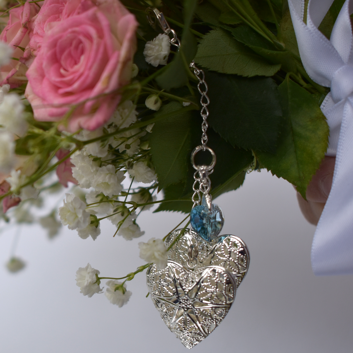 Handmade Double Memorial Bouquet Charm