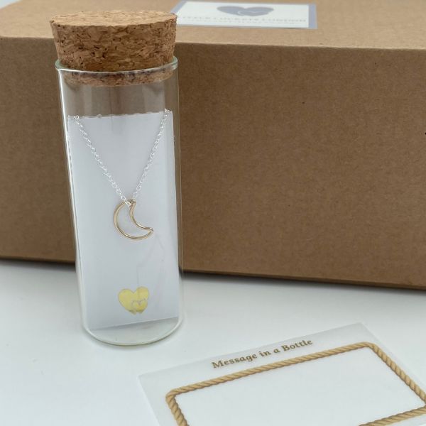 Our message in a bottle jewellery comes in secure eco friendly packaging.