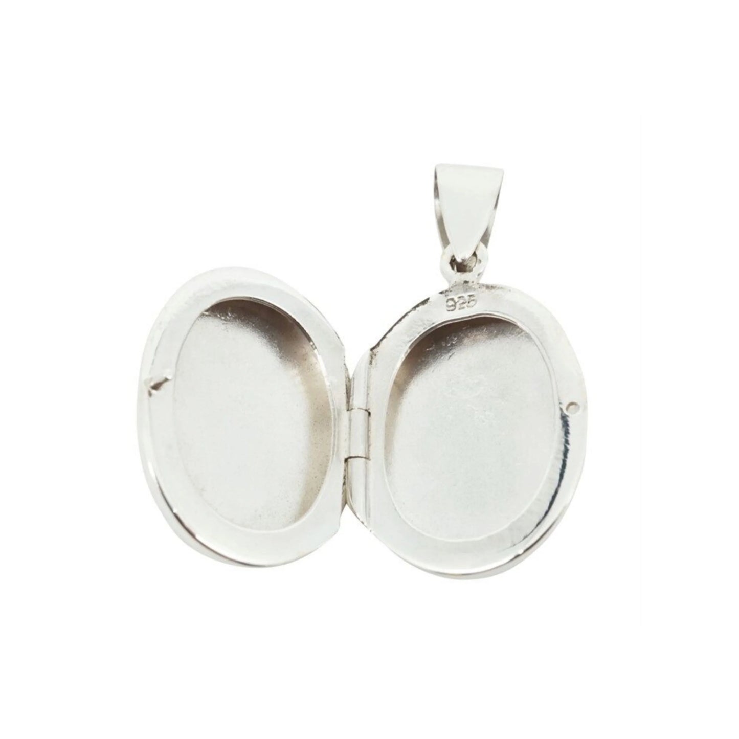 Inside of sterling silver locket