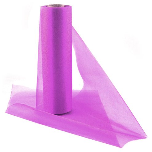 Fuchsia organza roll