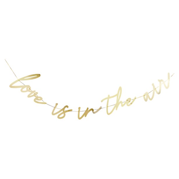 gold love is in the air banner