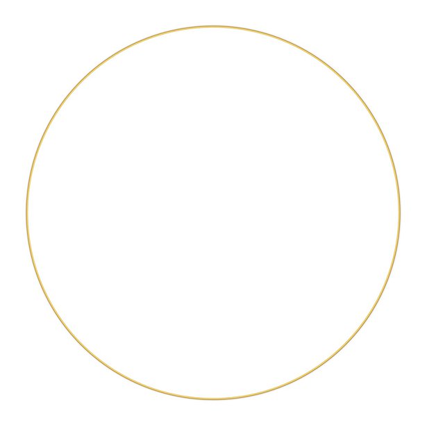 Gold wedding hoop for decoration