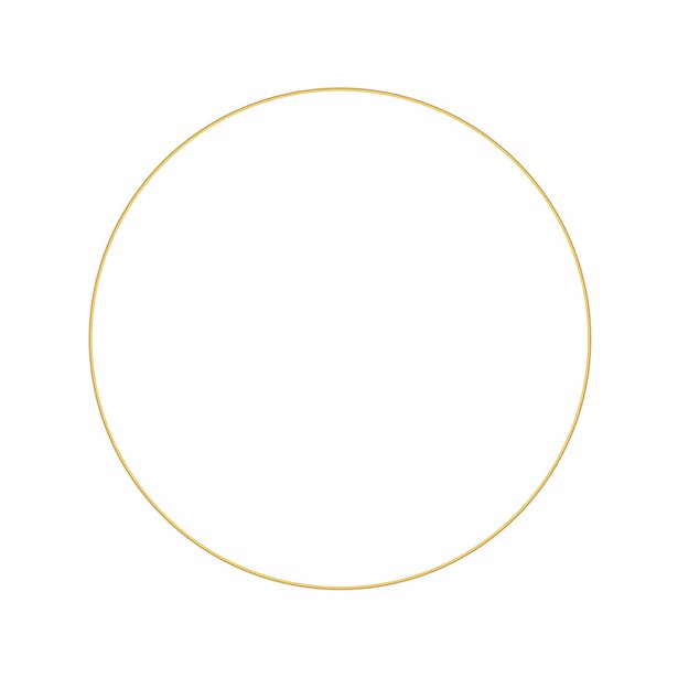 gold wedding hoop for decoration