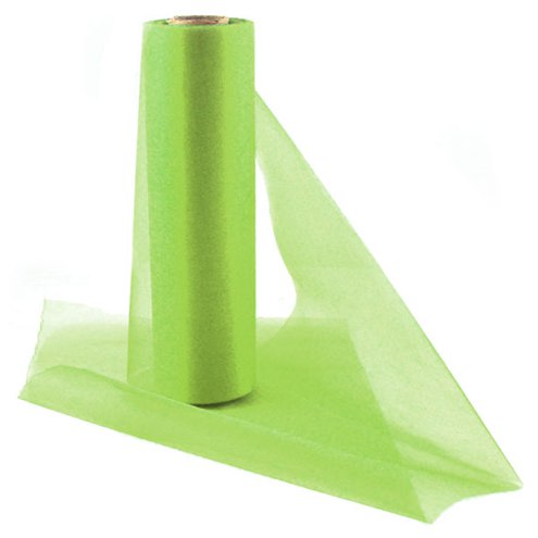 Lime green organza roll