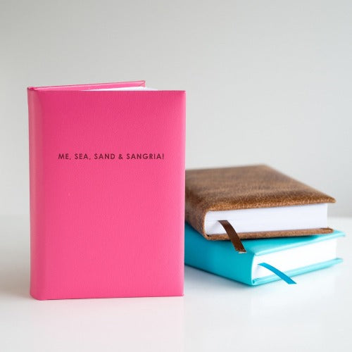 Leather five year diary