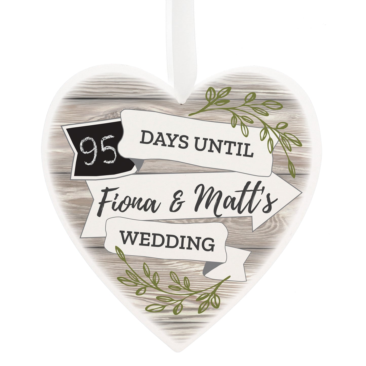 personalised wedding countdown