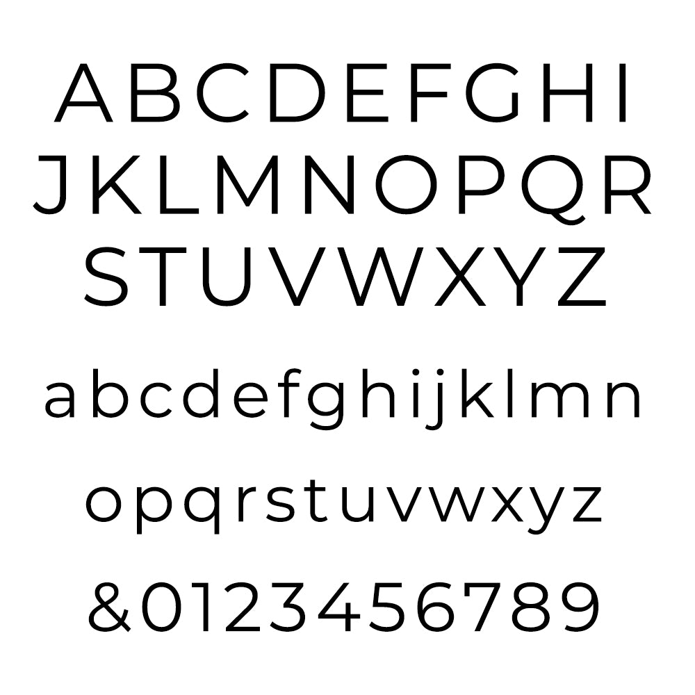 Sans serif font
