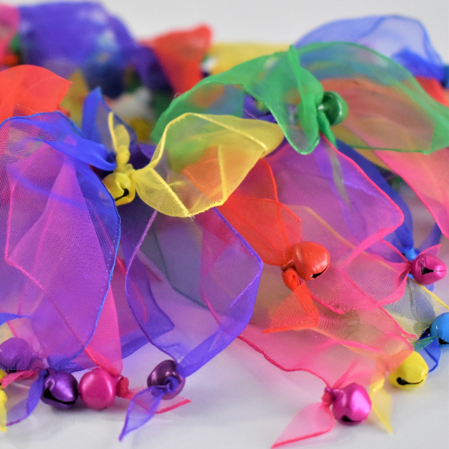 Multi colour dog frill carnival collar bells