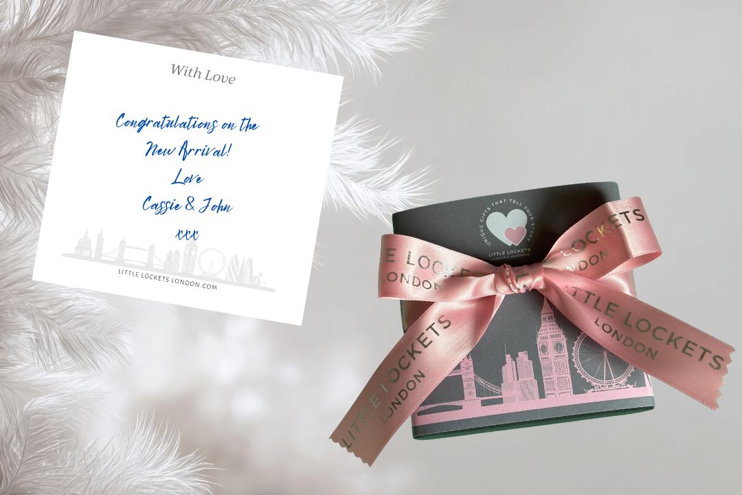 Your gift arrives in a branded gift box which can be upgraded to a london skyline wrap and pink or grey handtied branded ribbon. A card is also included for you to write your own message.