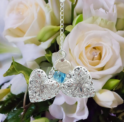Handmade Double Memorial Bouquet Charm