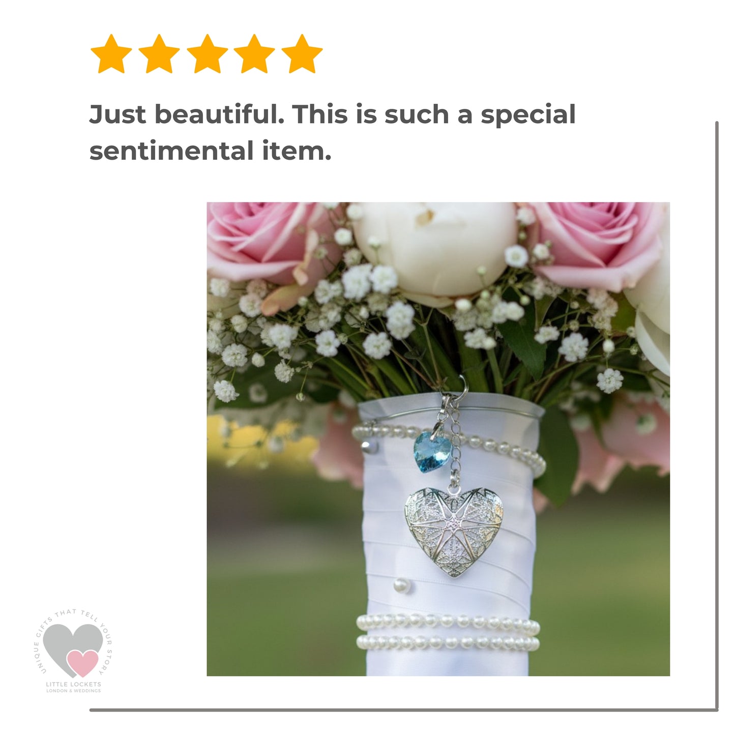 Handmade Bouquet Memorial Charm