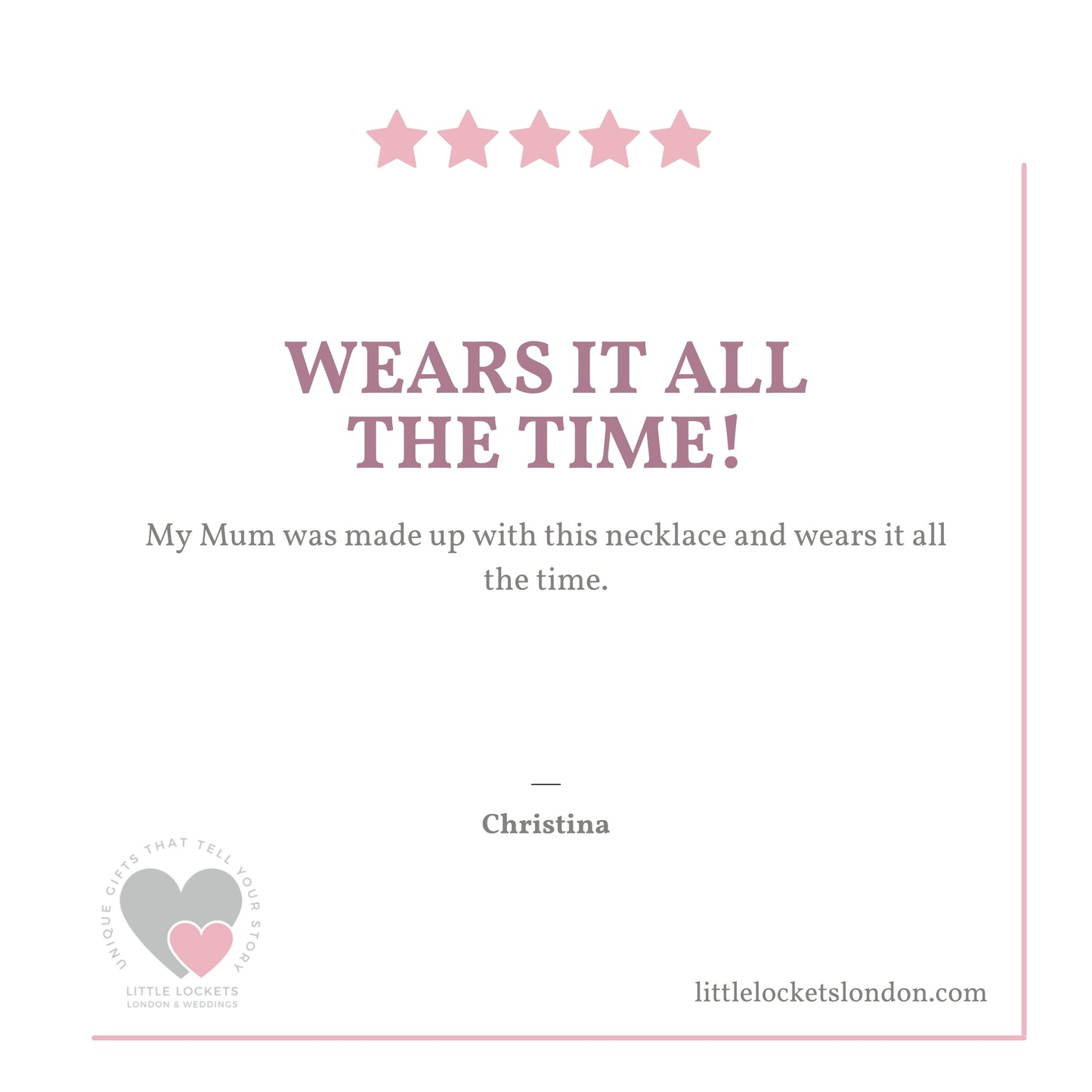 Five star Customer Review