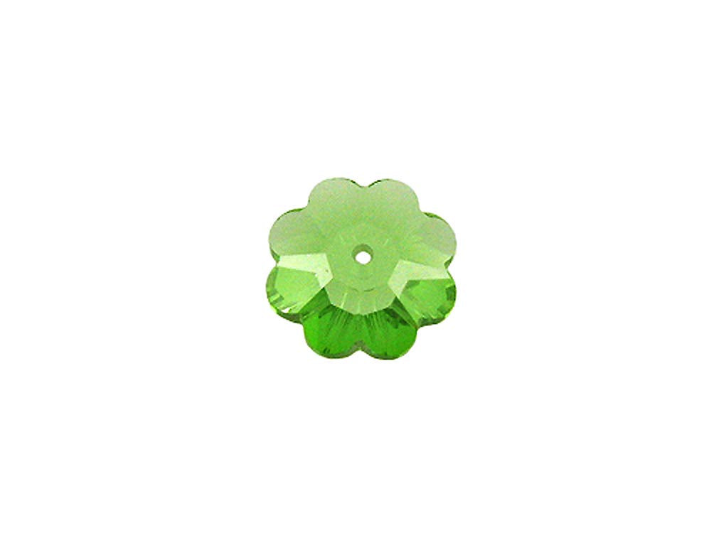 Peridot bead for Christmas tree earring, will include a clear crystal cube pot and topper