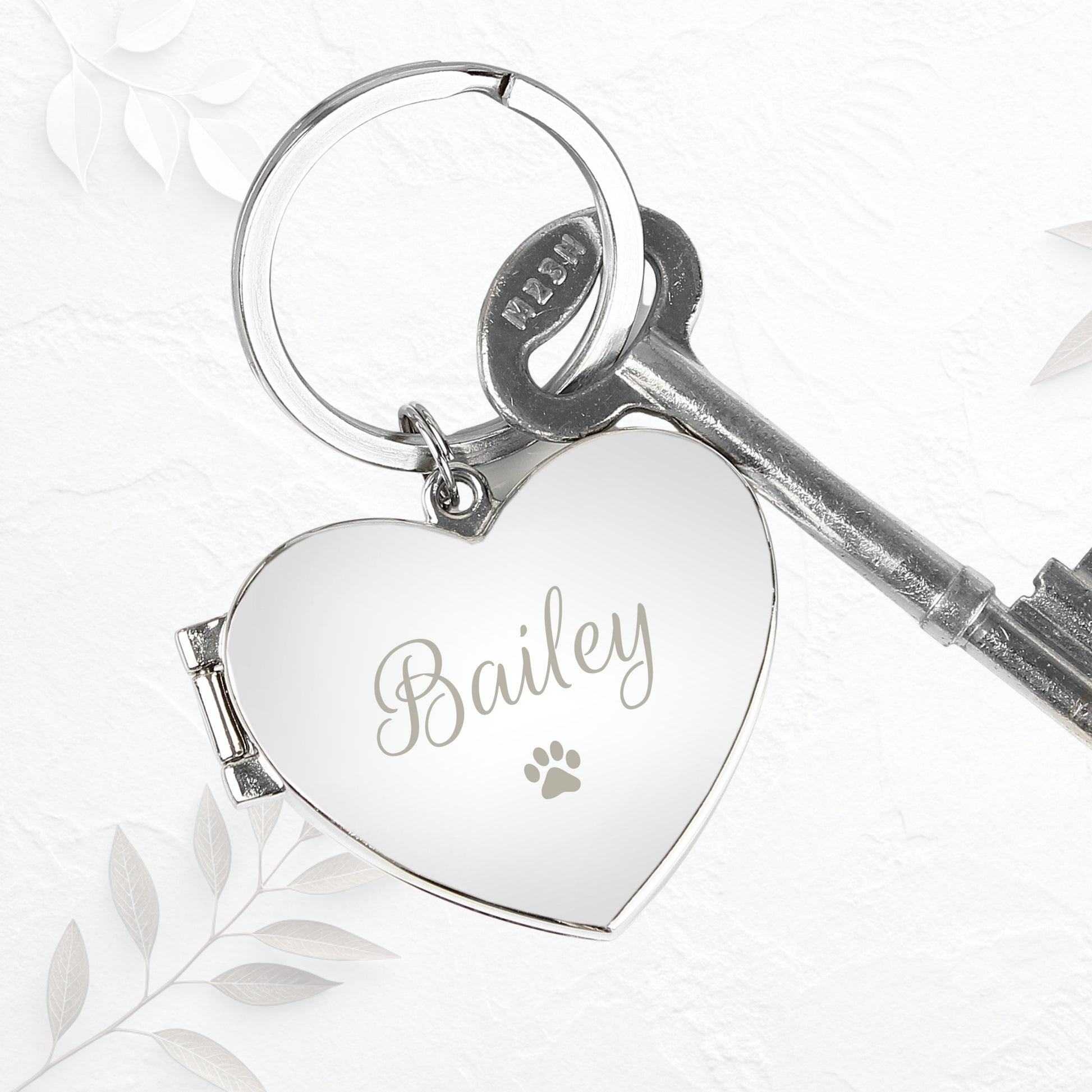 Personalised Pet photo locket keyring