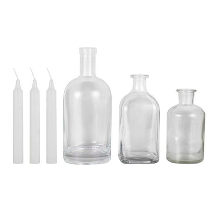 Glass Bottle Candles