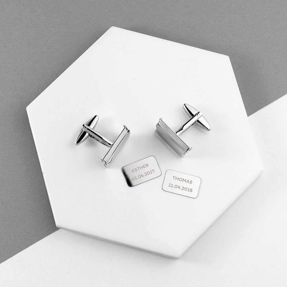 Fastening for secret message cufflinks and example messages