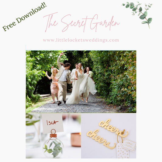 Free Download! Secret Garden Wedding Inspiration