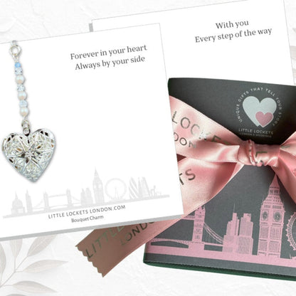 We offer a choice of wording on your presentation card. Choose from Always With You, Forever in your heart - always by your side, With you every step of the way or your own wording.