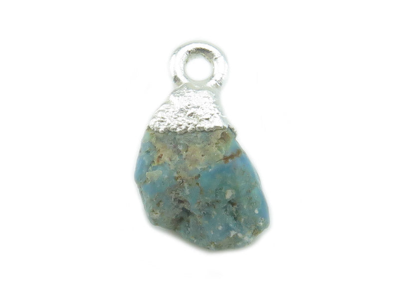 turquoise raw crystal with sterling silver tip