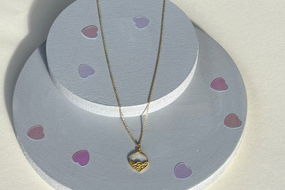 Gold Plated Sterling silver  Calm Seas Ocean Wave Pendant