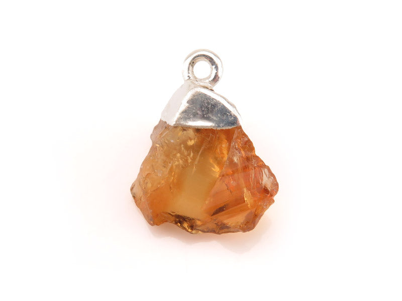 citrine raw crystal with sterling silver tip