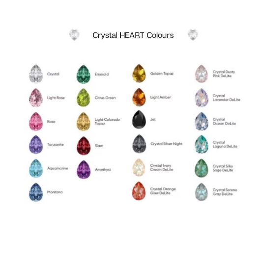crystal heart colours