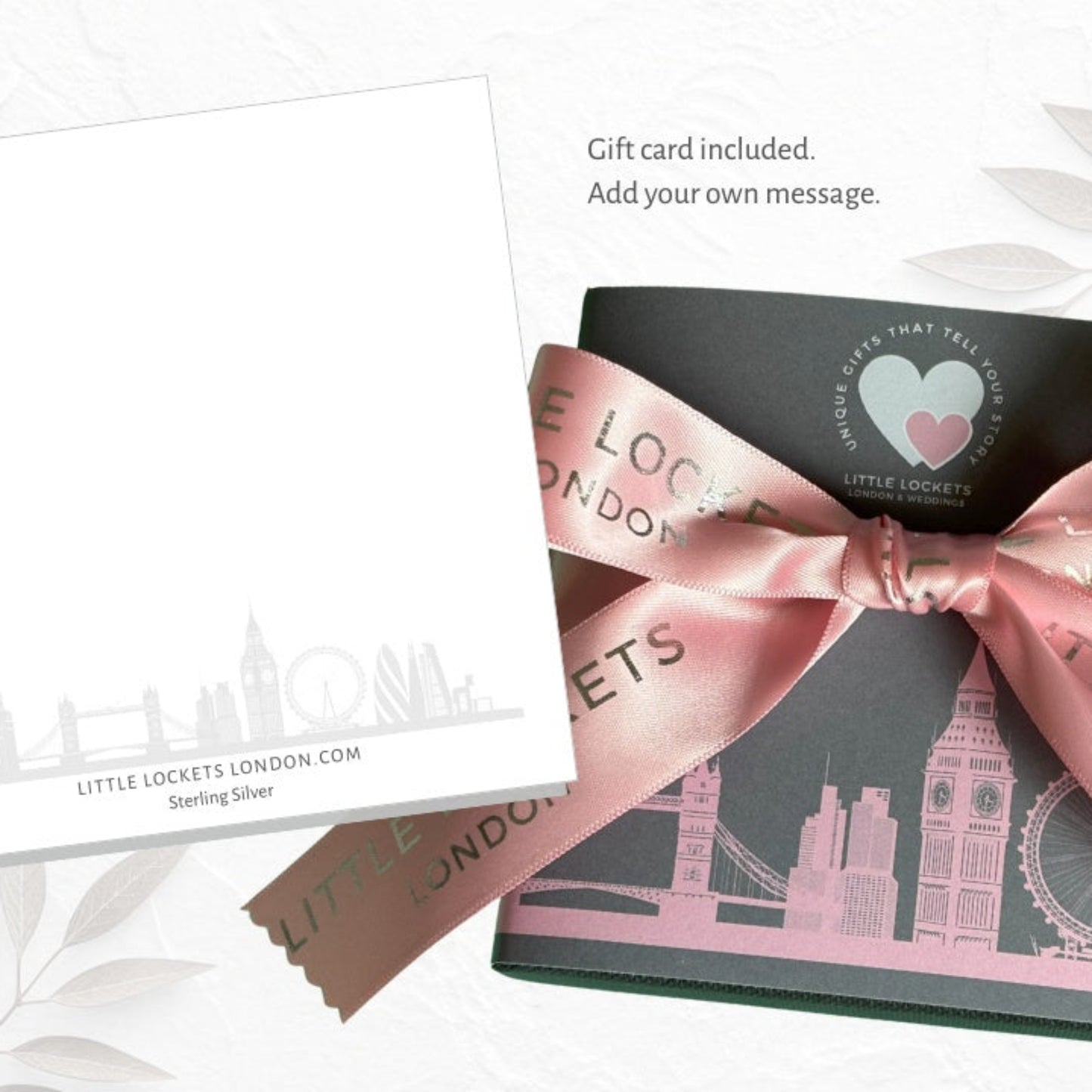 Your item will arrive with a gift card for you to write your own message.