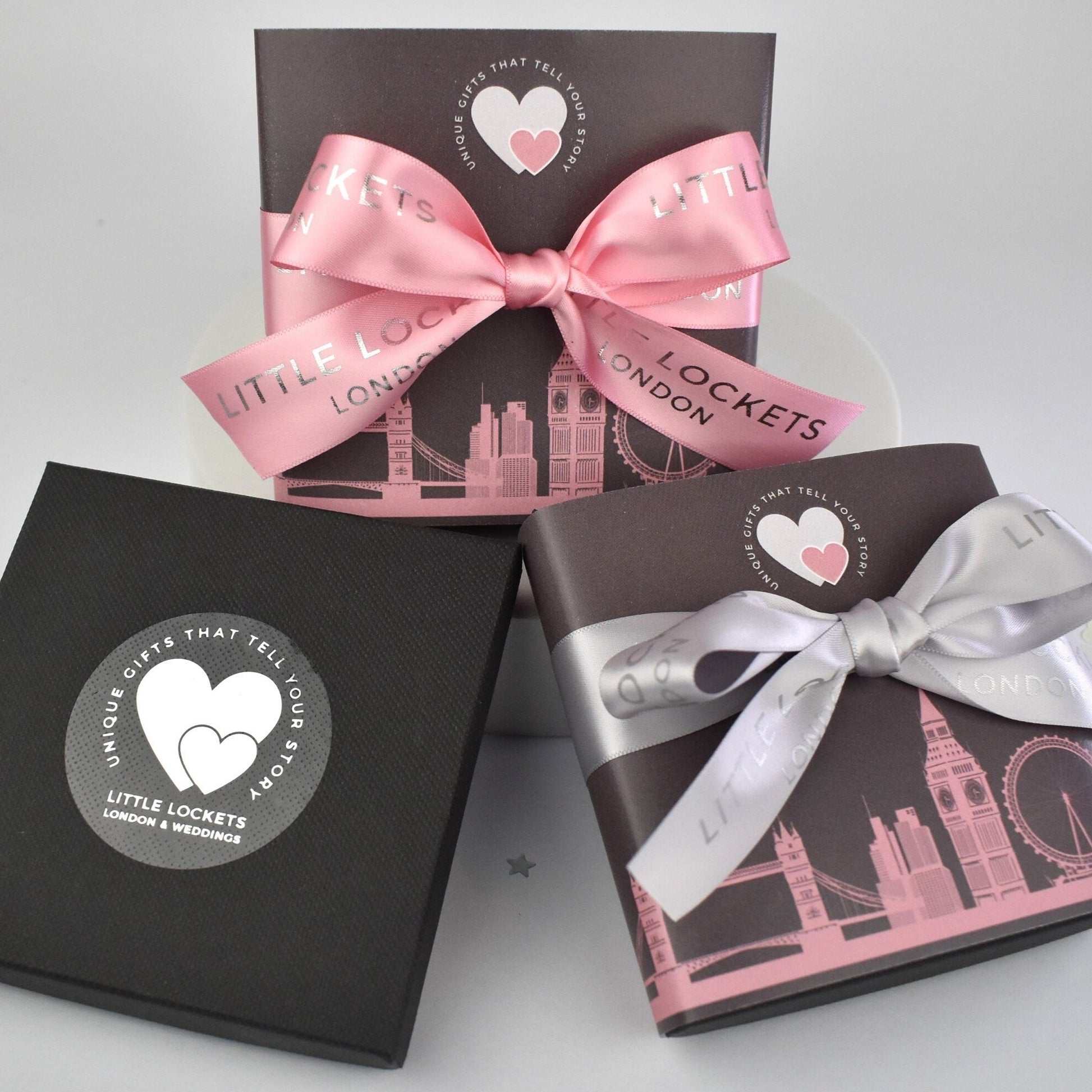 Your item will be mounted on card and presented in a branded gift box. Upgrade your gift wrap by adding a London skyline wrap secured with grey or pink hand tied ribbon.