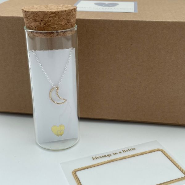 Our message in a bottle jewellery comes in secure eco friendly packaging. 