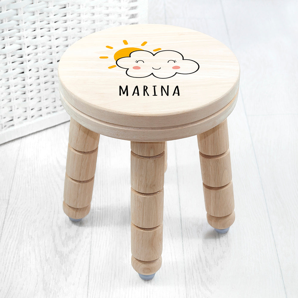 Personalised Wooden Stool