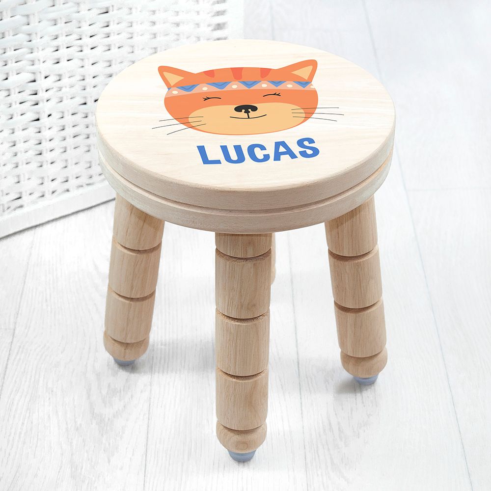 Personalised Wooden Stool