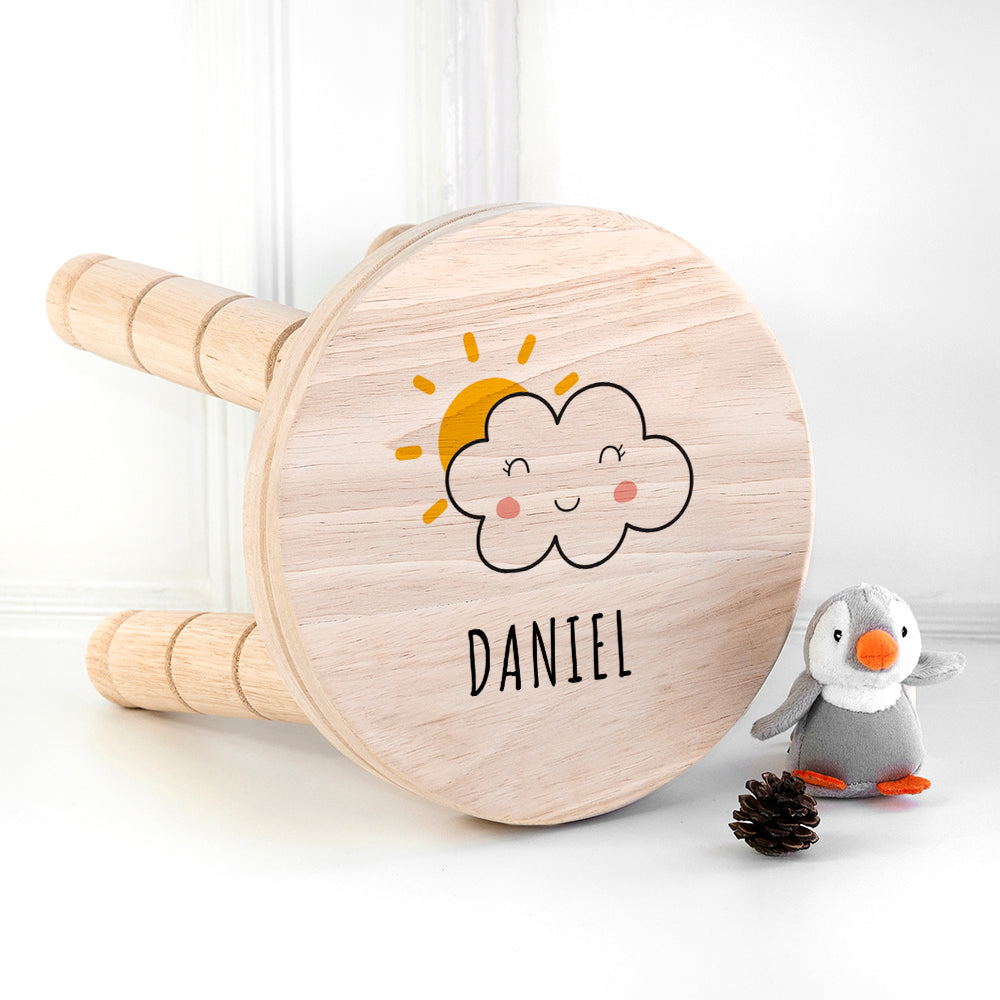 Personalised Wooden Stool