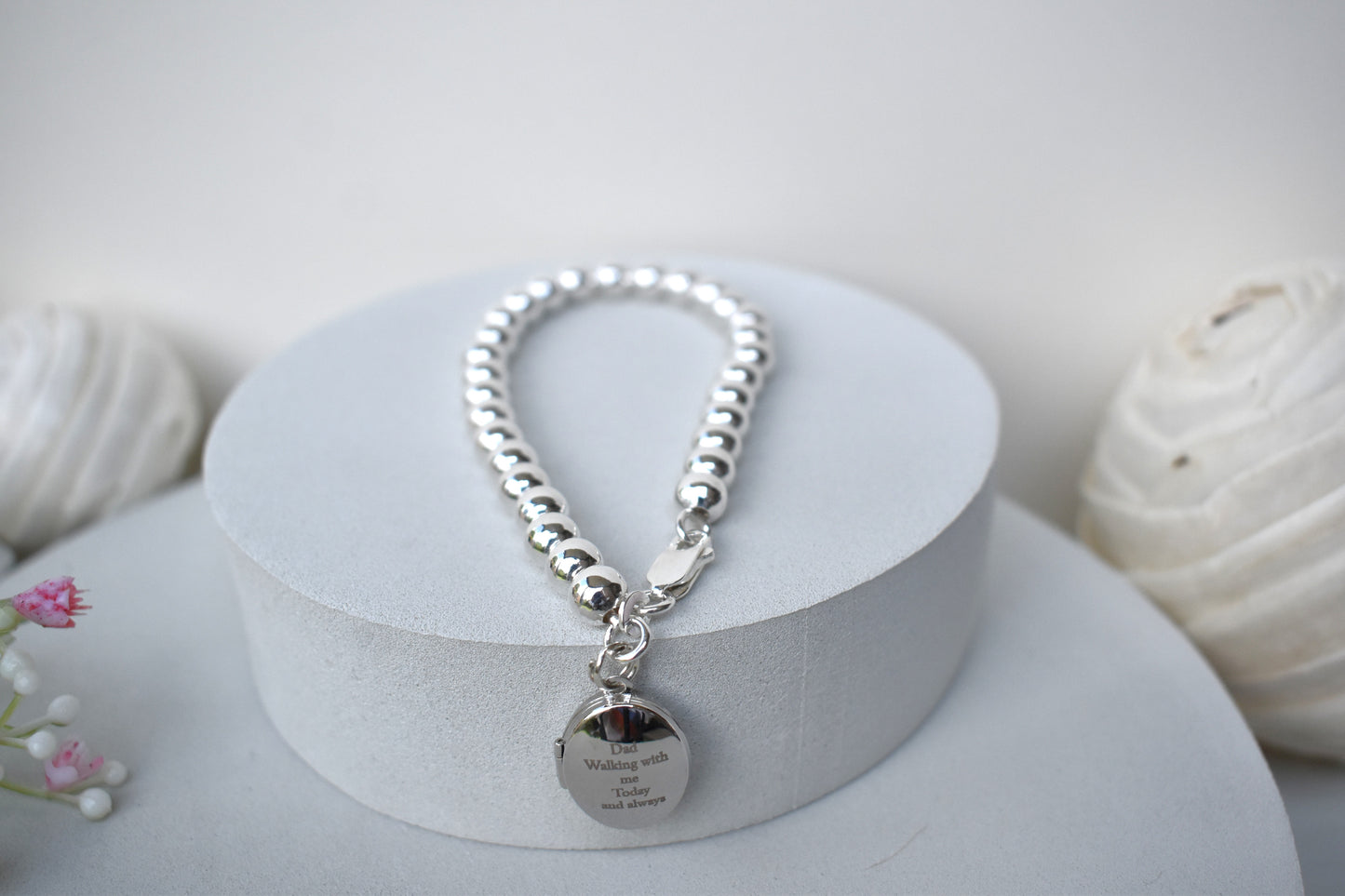 Beaded Locket Bracelet