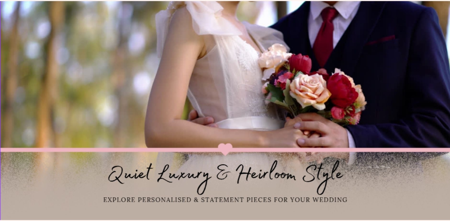 Load video: Personalised wedding jewellery quiet luxury and heirloom style