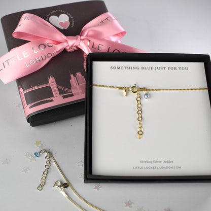 Something Blue Anklet