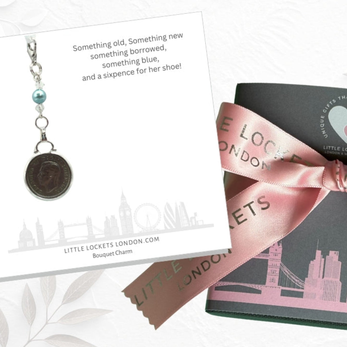 Traditional Sixpence Bouquet Charm