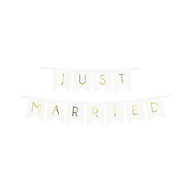 just married bunting
