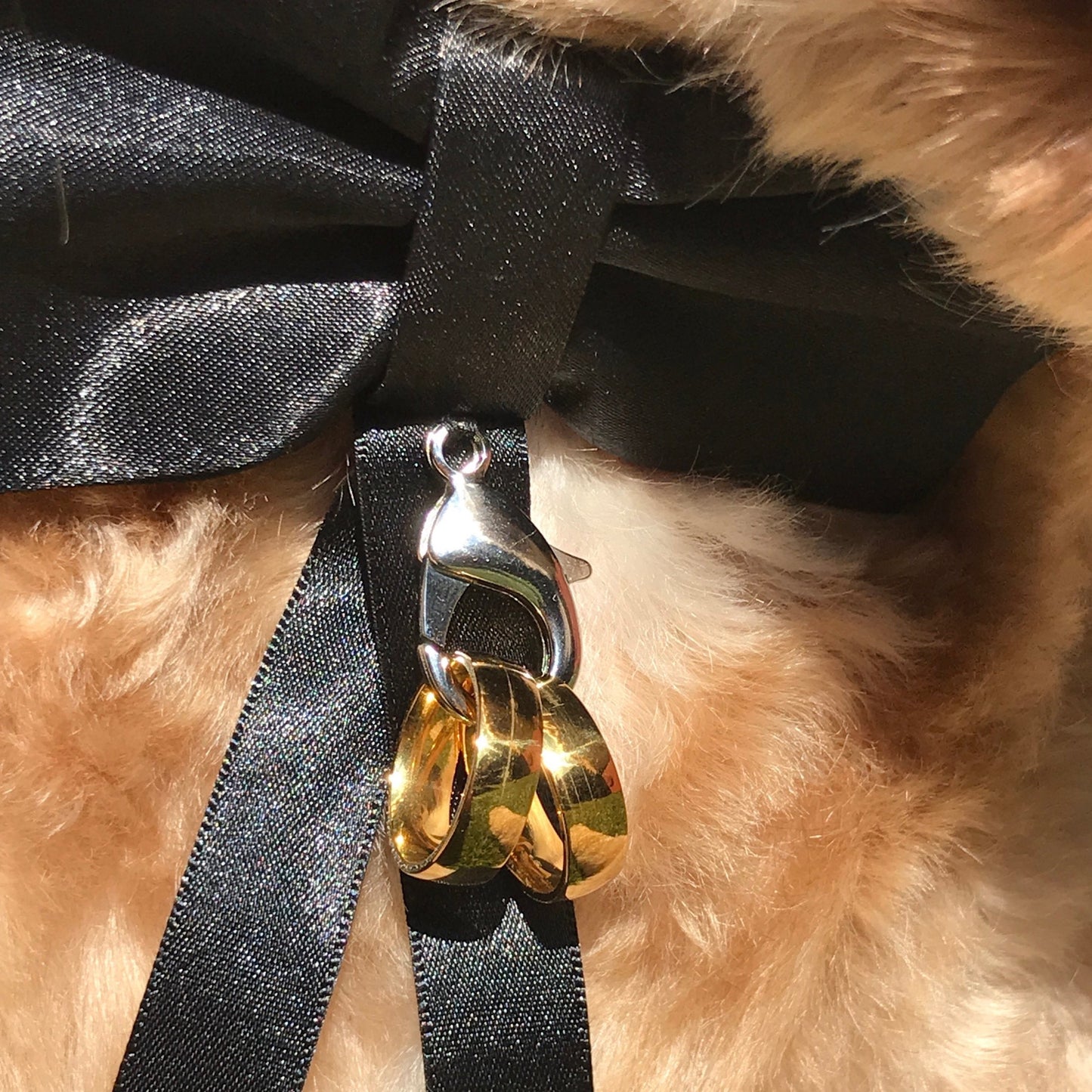 Black bow tie with optional ring carrier