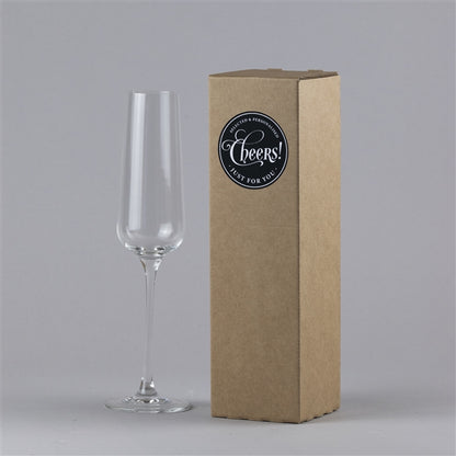gift box with champagne glass