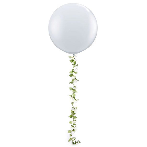 wedding balloon with flower garland