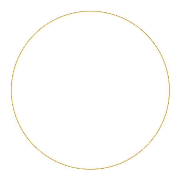 Gold wedding hoop for decoration 