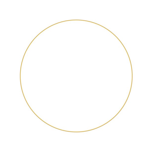 gold wedding hoop for decoration