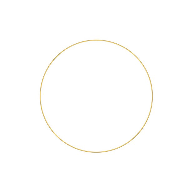 gold wedding hoop for decoration