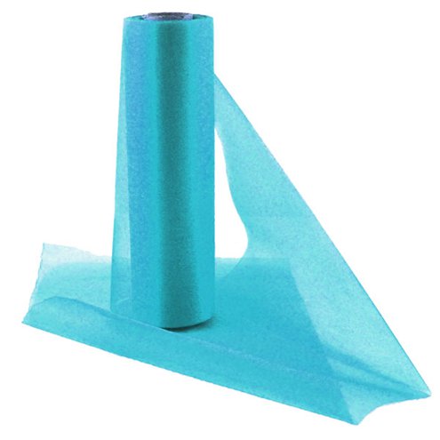 Turquoise organza roll