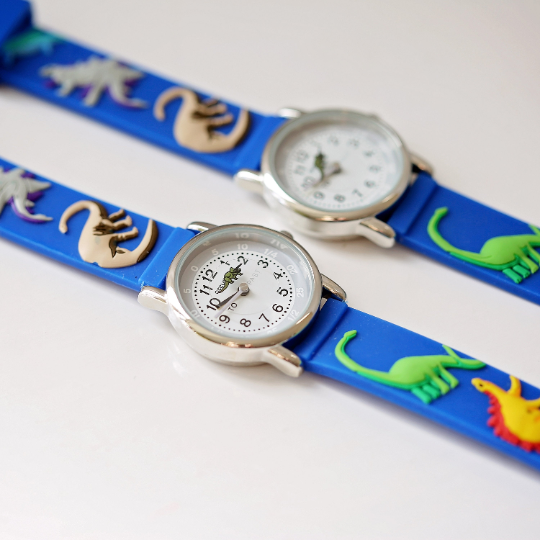 Blue dinosaur watch