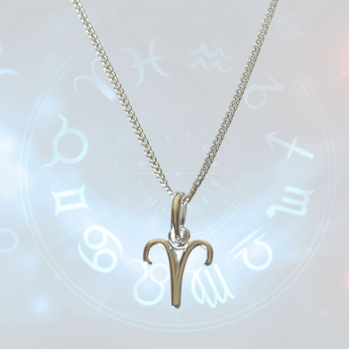 sterling silver Zodiac pendant necklace