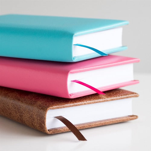Leather five year diary various colours